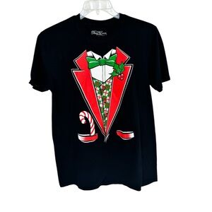 “Festive, Funny & Ready to Party – Your Holiday Tux Tee Awaits!”